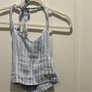 Reformation halter top 100% linen